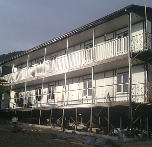 Строительство гостиницы по SIP-технологии в Абхазии (Новый Афон), ВИРМАК